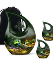 Peacock containers to hold cremated ashes small urn for ashes