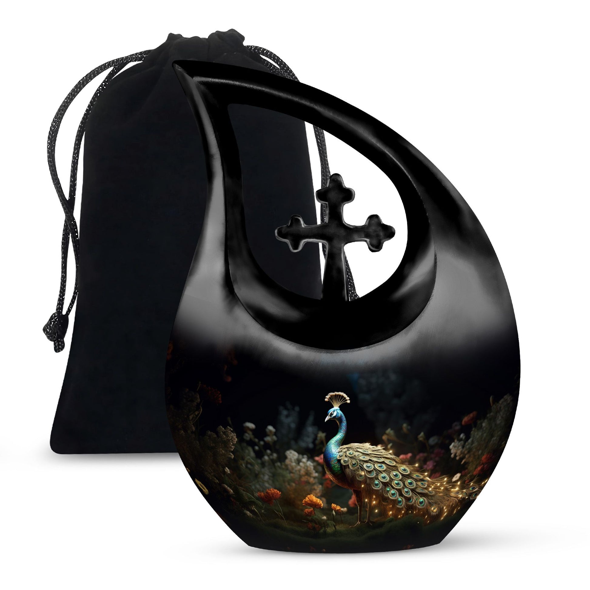 Dignified Serenity Affordable Peacock Urn For Century Long