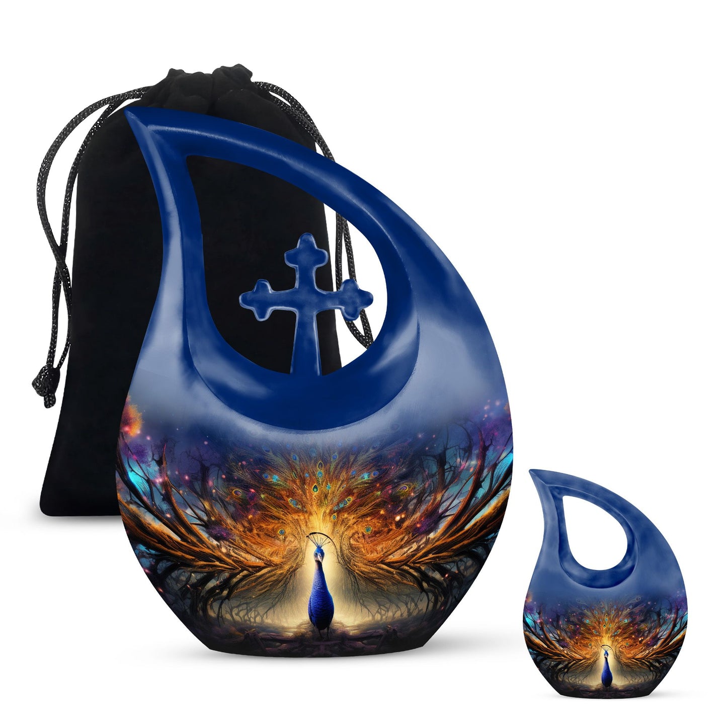 Personalized Bird Cremation Urn for Human Ashes - 10-inch, 200 cu in - Yatskia