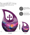 Aluminium Peacock Urn, Cross Drop Design, Affordable 