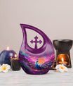 Aluminium Peacock Urn, Cross Drop Design, Affordable 