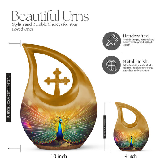 Peacock Urn