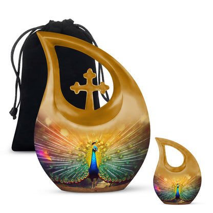 Peacock Urn