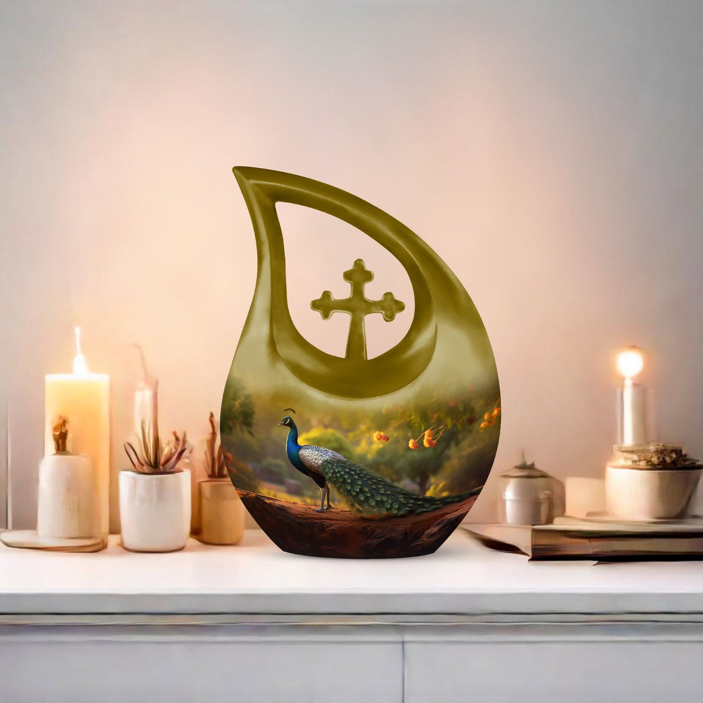 Peacock-designed Mini Urn