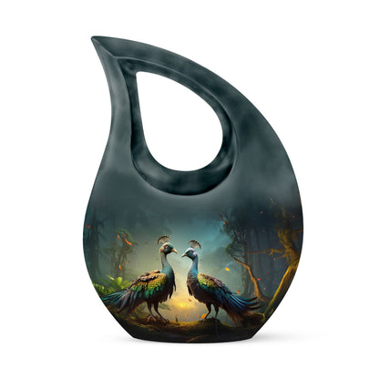 Peacock-themed Urn for ashes