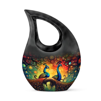 Peacock Urn