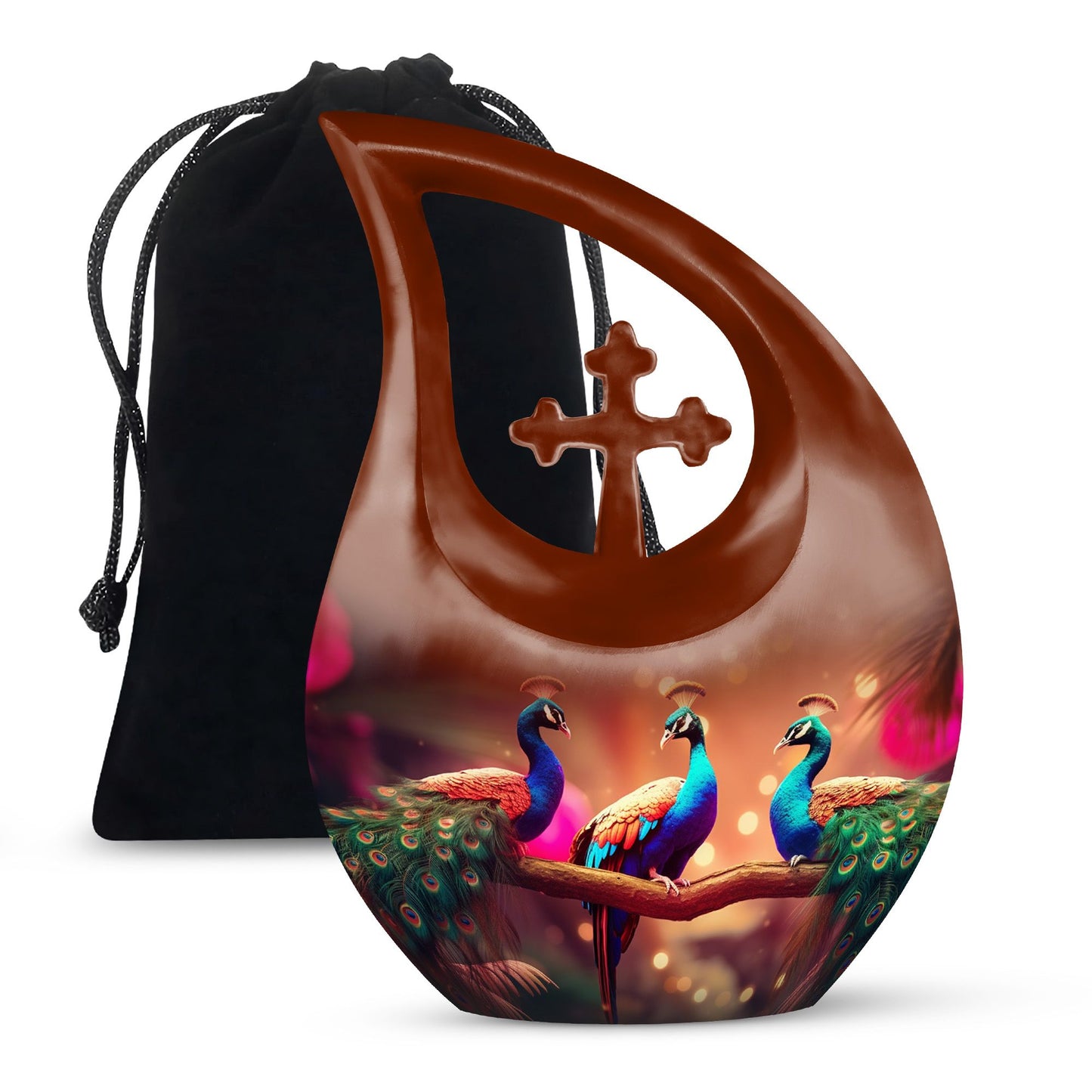 Peacock Urn