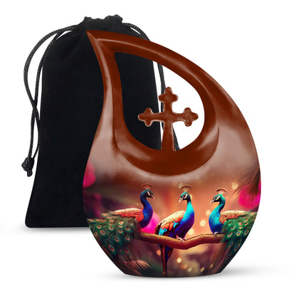 Peacock Urn
