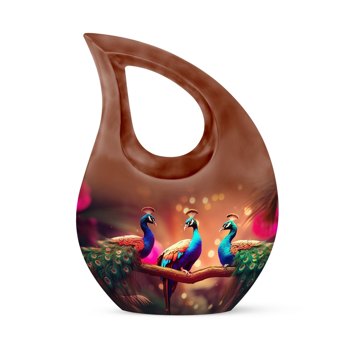 Peacock Urn