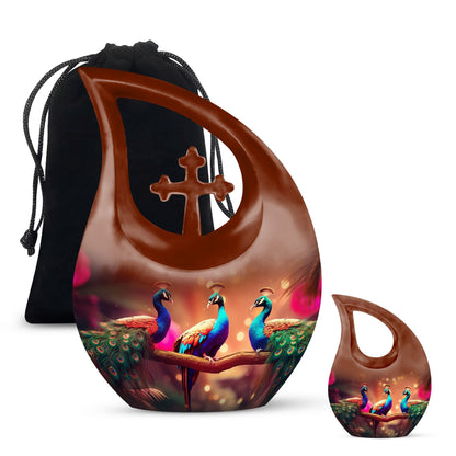 Peacock Urn