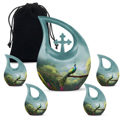 Peacock themed Urn