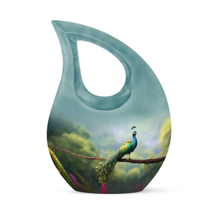 Peacock themed Urn