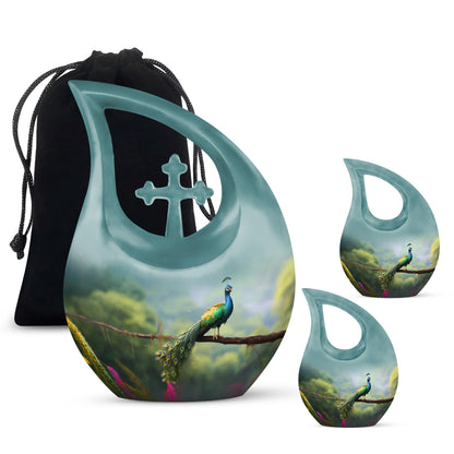 Peacock themed Urn