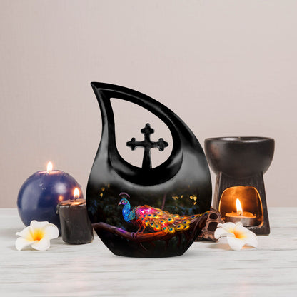 Peacock Urn