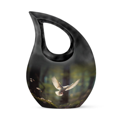 Dove Bird Themed Memorial Urn