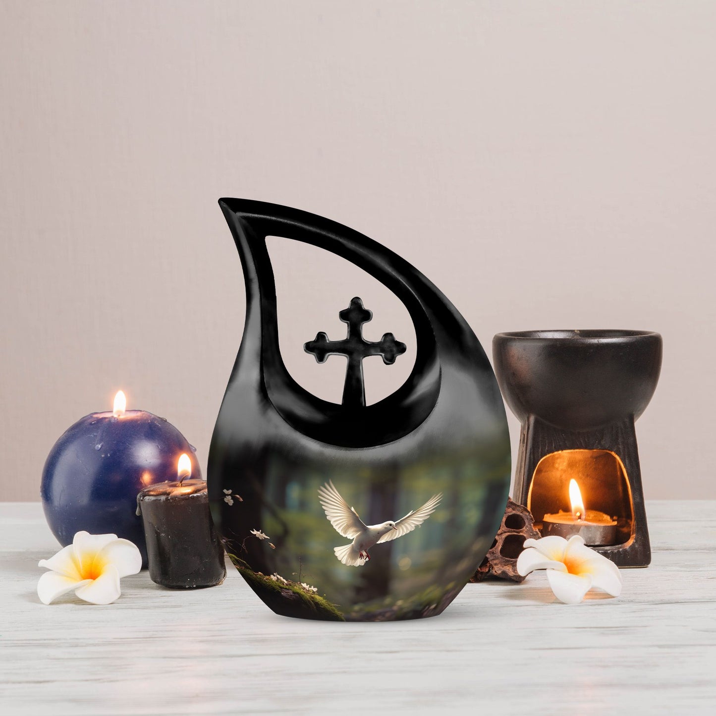 Dove Bird Themed Memorial Urn