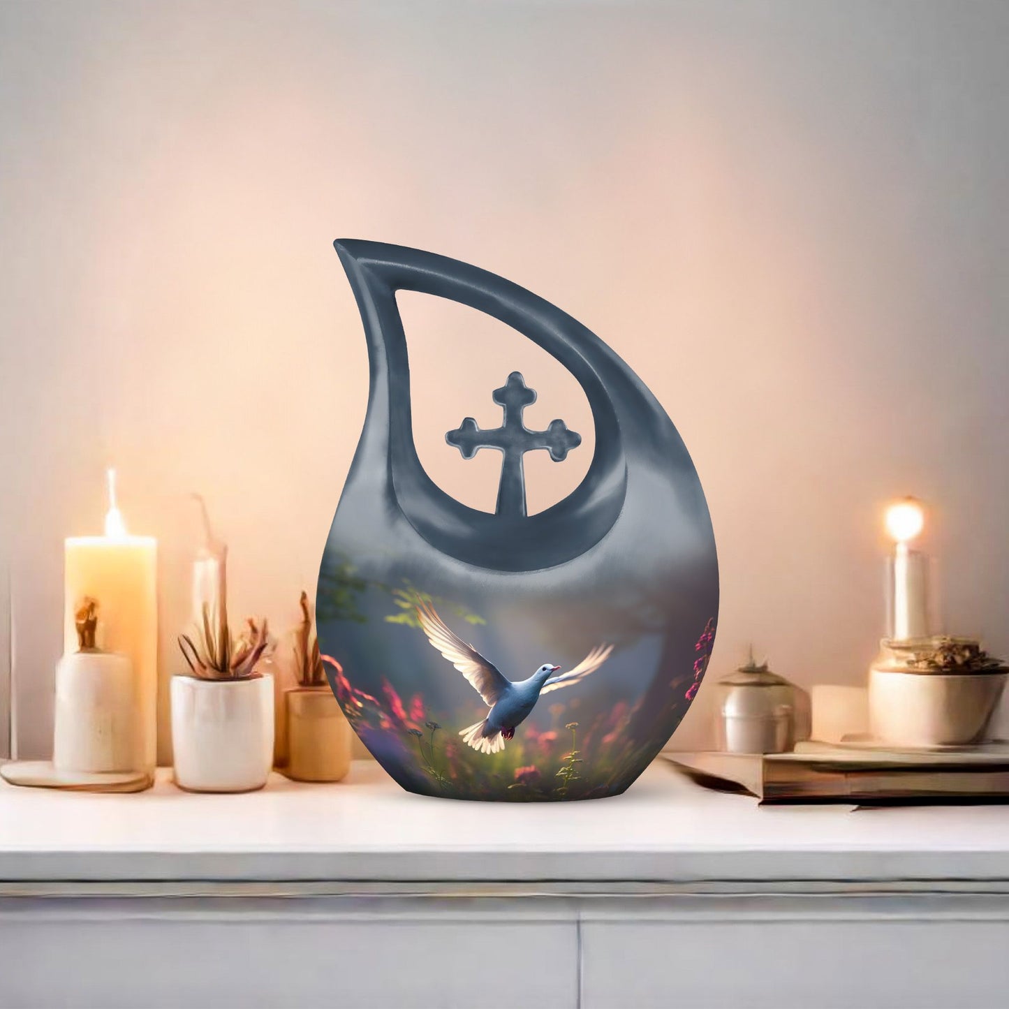 10 Inch Dove Bird Urn
