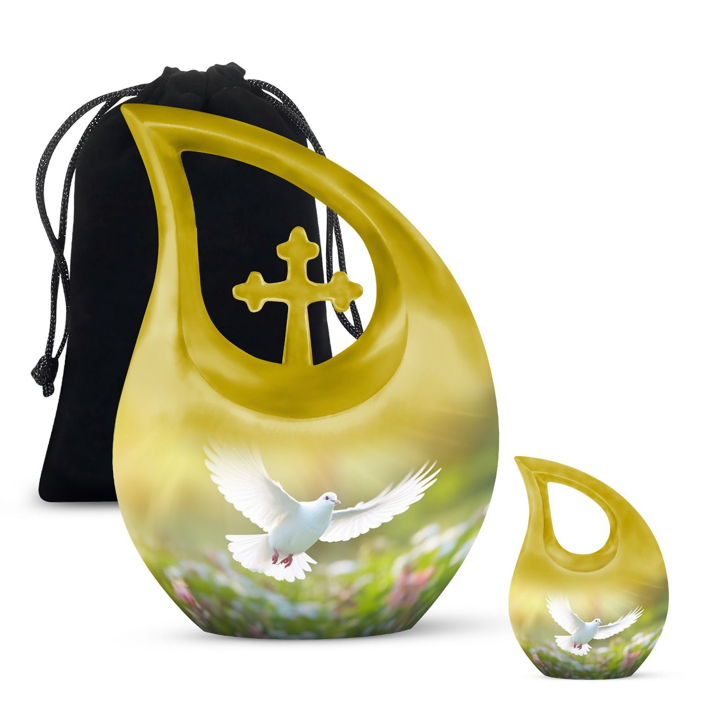 Dove Bird-themed Blue urn
