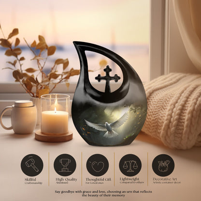 Aluminium Dove Bird Urn