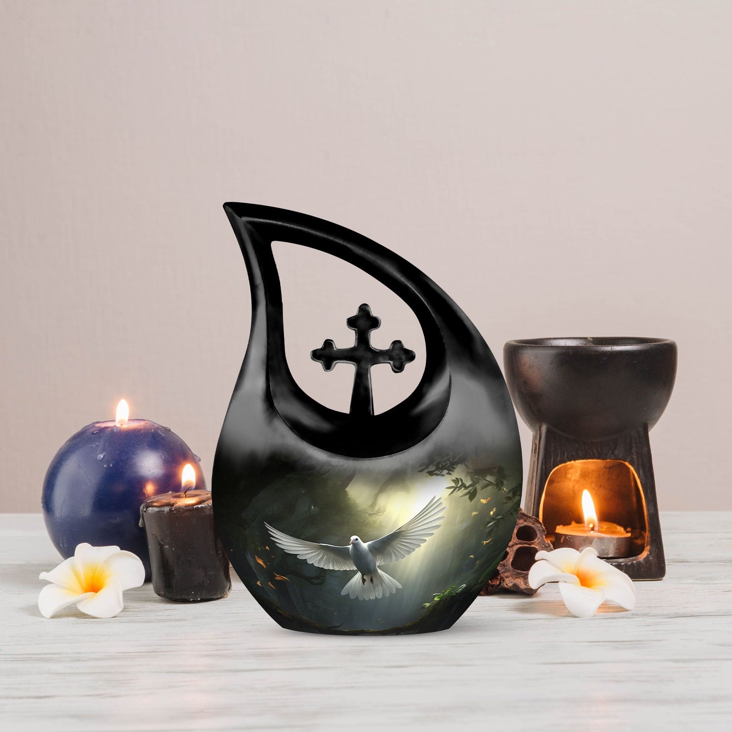 Aluminium Dove Bird Urn