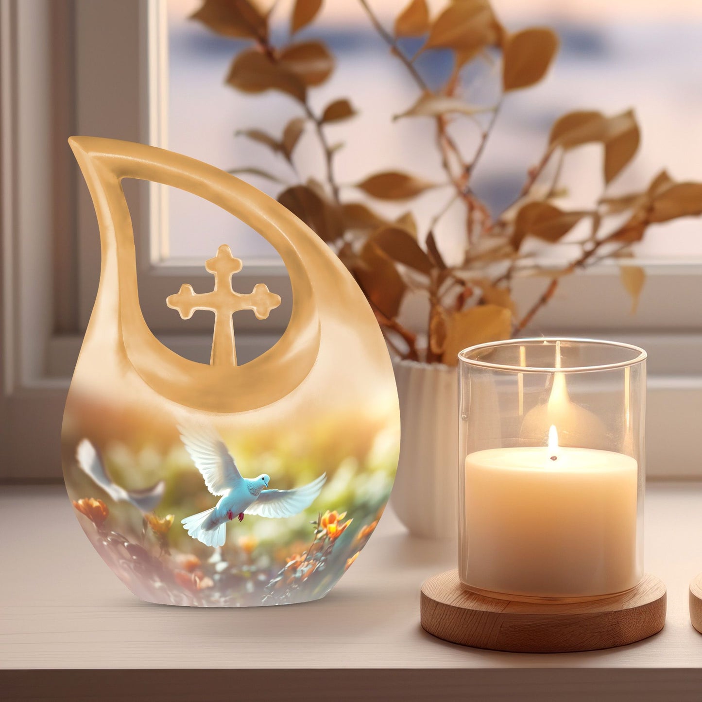Dove Bird Urn 