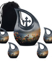 10 inch Cross Drop Sparrow Urn, Aluminium Cremation
