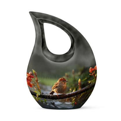 Personalized Bird Keepsake Urn for Mom - 10-inch, 200 cu in - Yatskia
