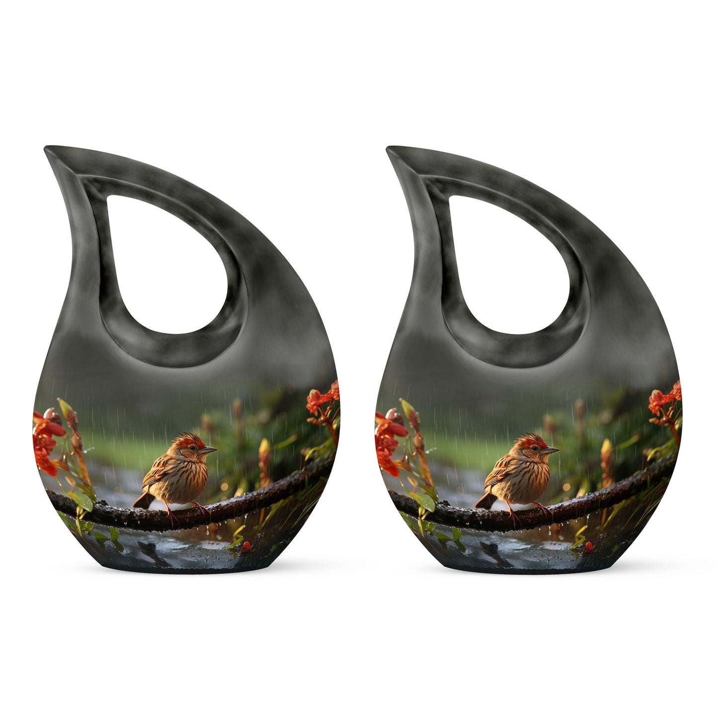 Personalized Bird Keepsake Urn for Mom - 10-inch, 200 cu in - Yatskia