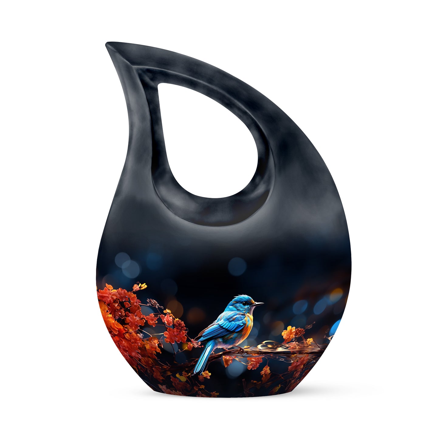 Personalized Bird Cremation Urn for Mom - 10-inch, 3 cu in - Yatskia