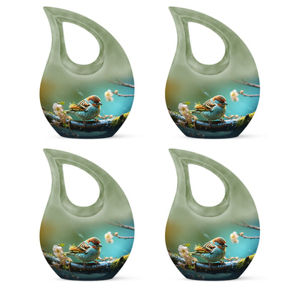 Personalized Bird Cremation Urn for Men & Women - 10-inch, 200 cu in - Yatskia