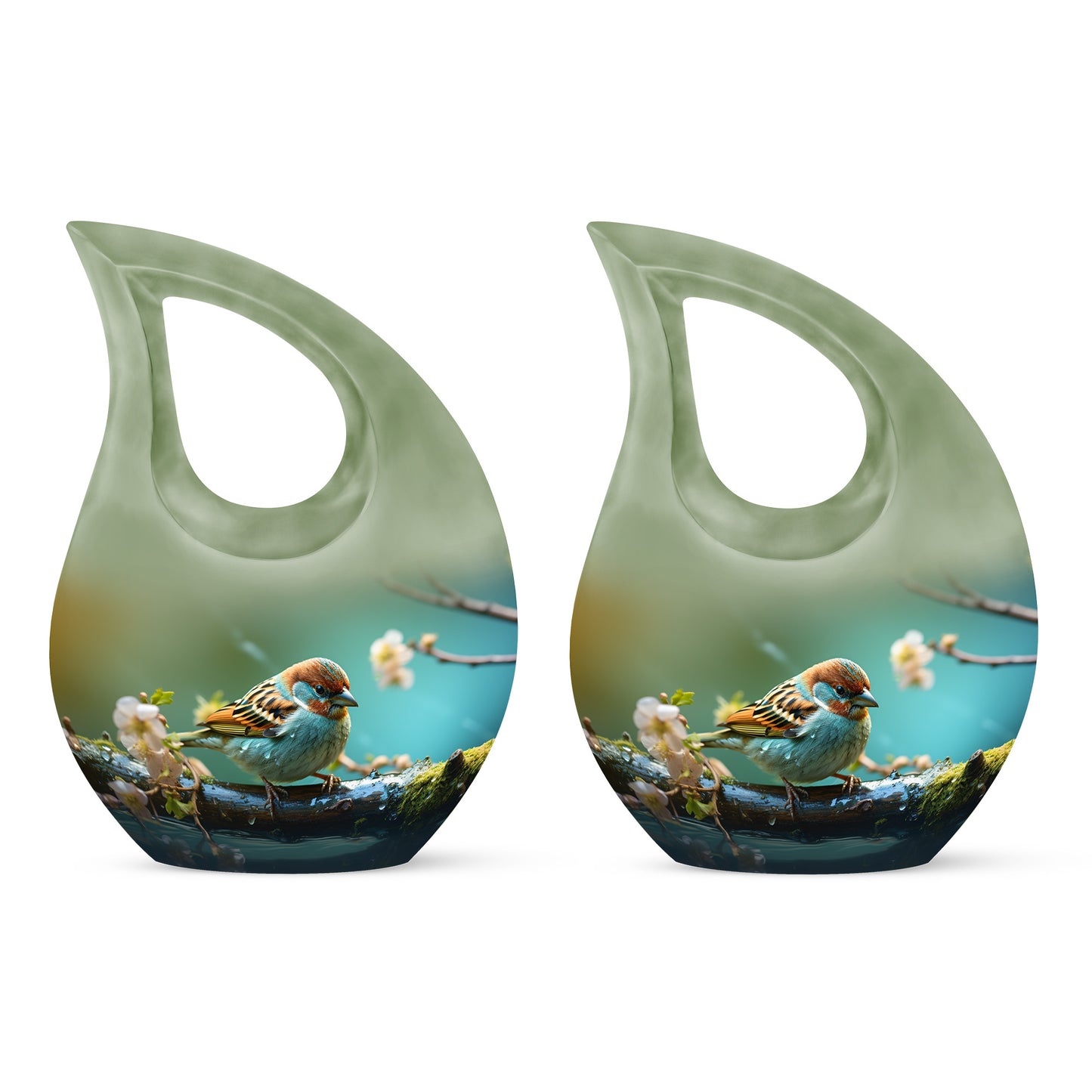 Personalized Bird Cremation Urn for Men & Women - 10-inch, 200 cu in - Yatskia