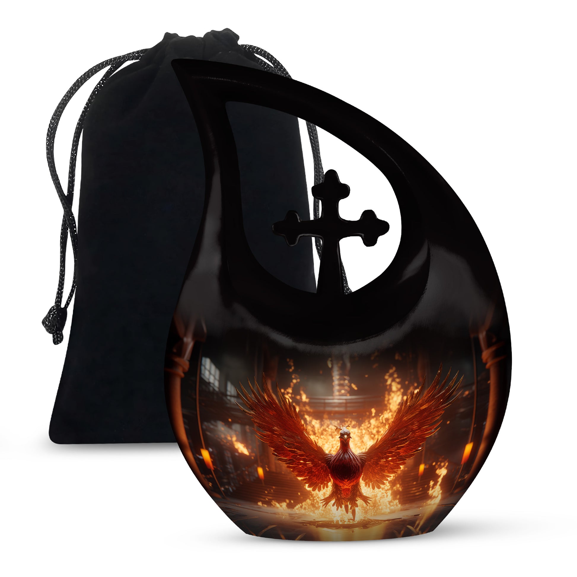 Phoenix Cremination Urn for Human Ashes - Urn for Men