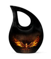 10-inch Phoenix urn with cross drop design, 