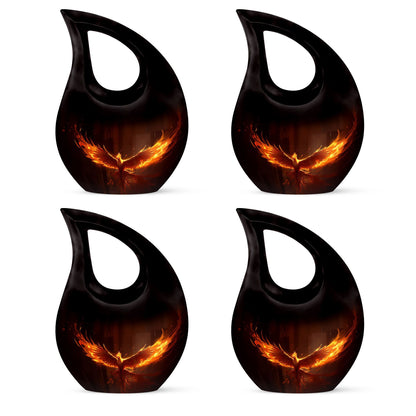 10 inch Phoenix Urn with Cross Drop design for burial, 