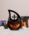10 inch Phoenix Urn with Cross Drop design for burial, 