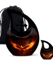10 inch Phoenix Urn with Cross Drop design for burial, 