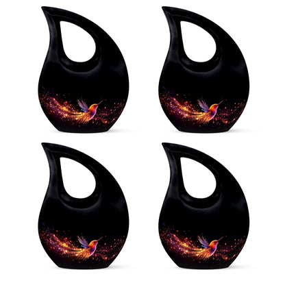 10-inch Phoenix Urn, Double Cremation Urn with Cross Drop 