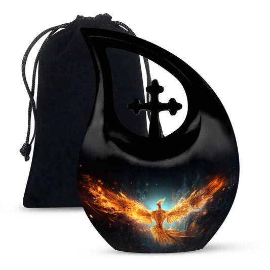 Phoenix Urn, a 10 inch Double Cremation Urn 