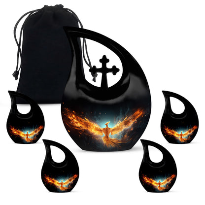 Phoenix Urn, a 10 inch Double Cremation Urn 