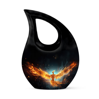 Phoenix Urn, a 10 inch Double Cremation Urn 