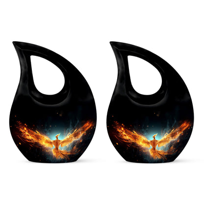Phoenix Urn, a 10 inch Double Cremation Urn 