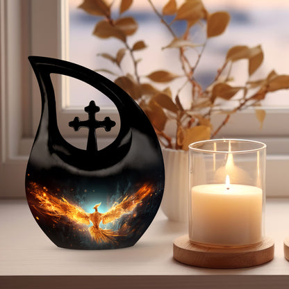 Phoenix Urn, a 10 inch Double Cremation Urn 
