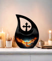 Phoenix Urn, a 10 inch Double Cremation Urn 