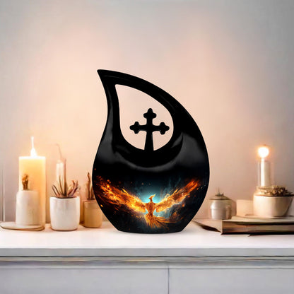 Phoenix Urn, a 10 inch Double Cremation Urn 