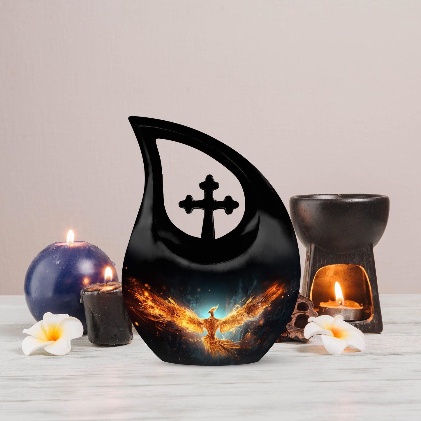 Phoenix Urn, a 10 inch Double Cremation Urn 