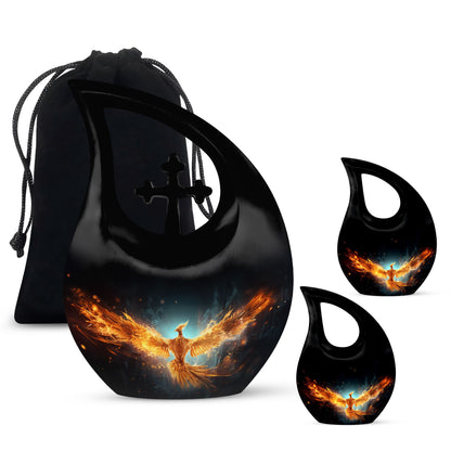 Phoenix Urn, a 10 inch Double Cremation Urn 