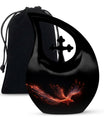 Large 10-inch Phoenix Urn with Cross Drop design