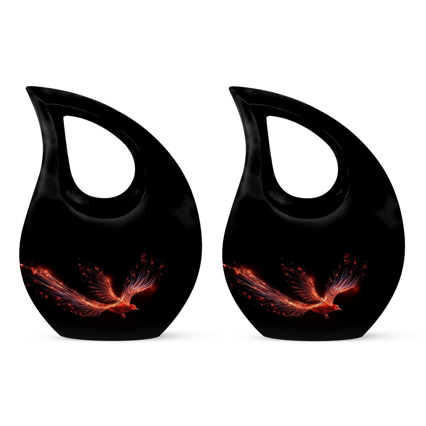 Large 10-inch Phoenix Urn with Cross Drop design