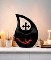 Large 10-inch Phoenix Urn with Cross Drop design