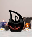 Large 10-inch Phoenix Urn with Cross Drop design